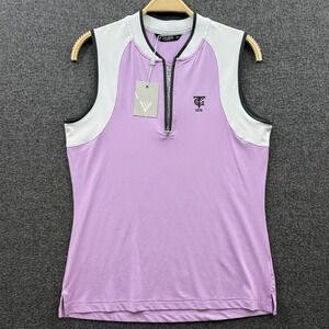 Levelwear Top Womens Small Purple Toronto Golf Club TGC‎ Performance Golf Shirt